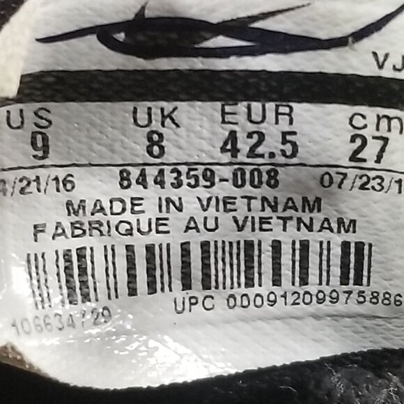 Nike Hyperdunk 2016 Sneakers, Black/Anthracite GS 845120-008, Mens Size 9 / 42.5 - Picture 12 of 12